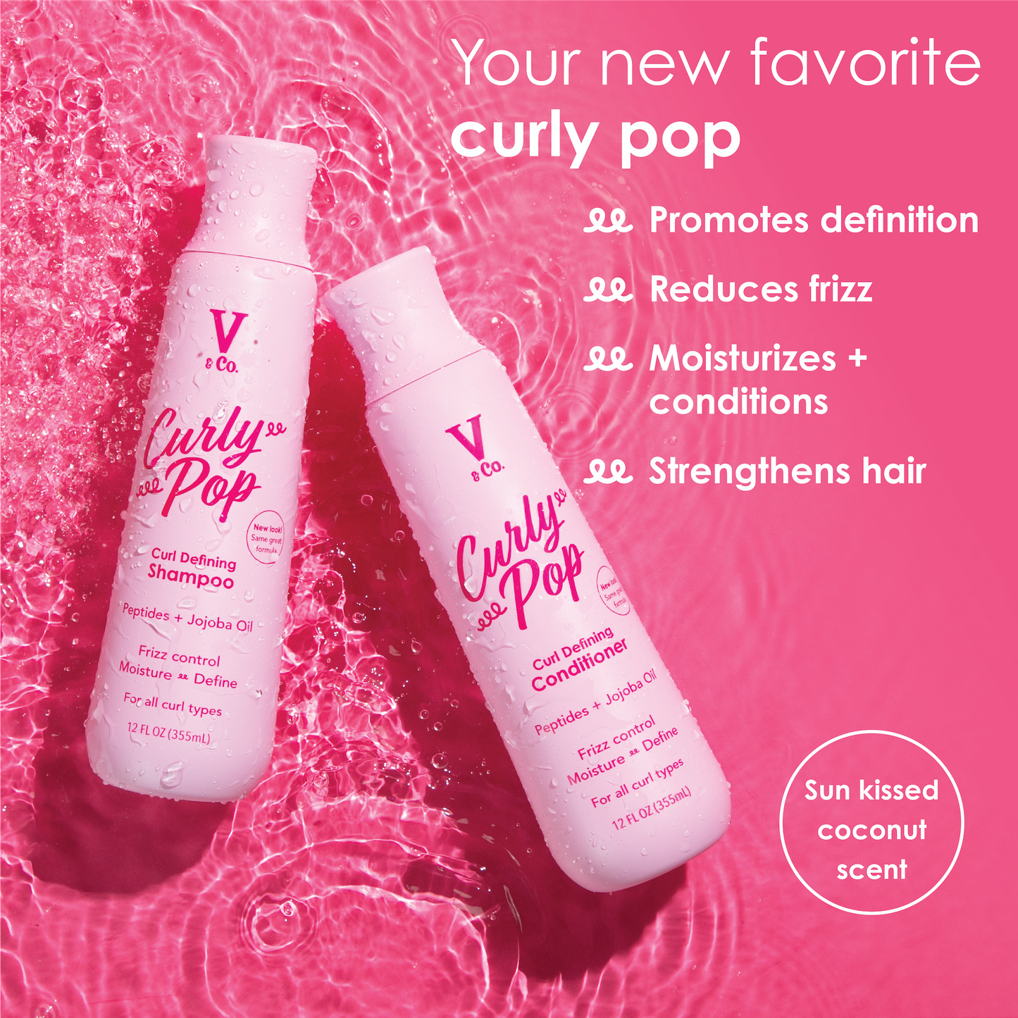 Curly Pop Curl Defining Shampoo & Conditioner