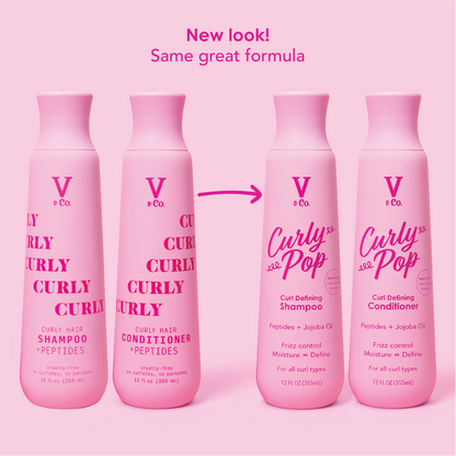 Curly Pop Curl Defining Shampoo & Conditioner
